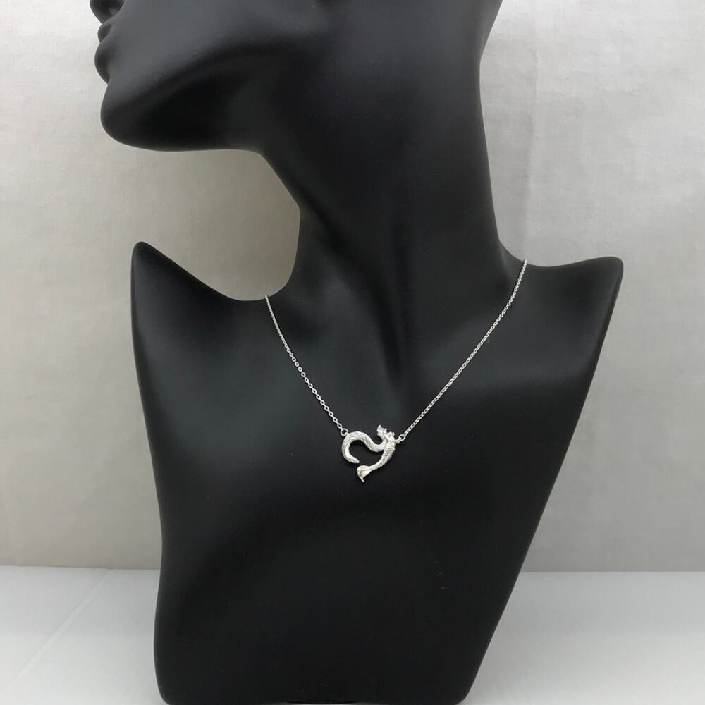 Jeulia Dancing by the Moonlight Mermaid Sterling Silver Fairycore Necklace